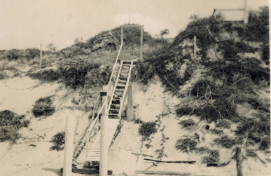 Vintage shot of Kings Beach Lookout
